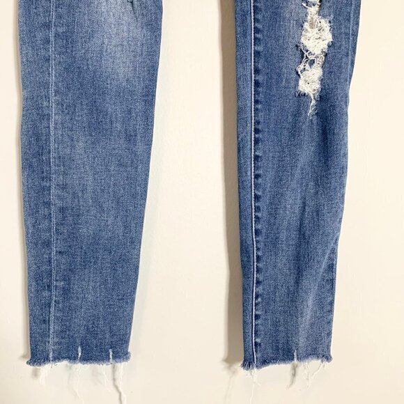 American Eagle next level stretch super high rise jegging distressed jeans - Picture 4 of 12